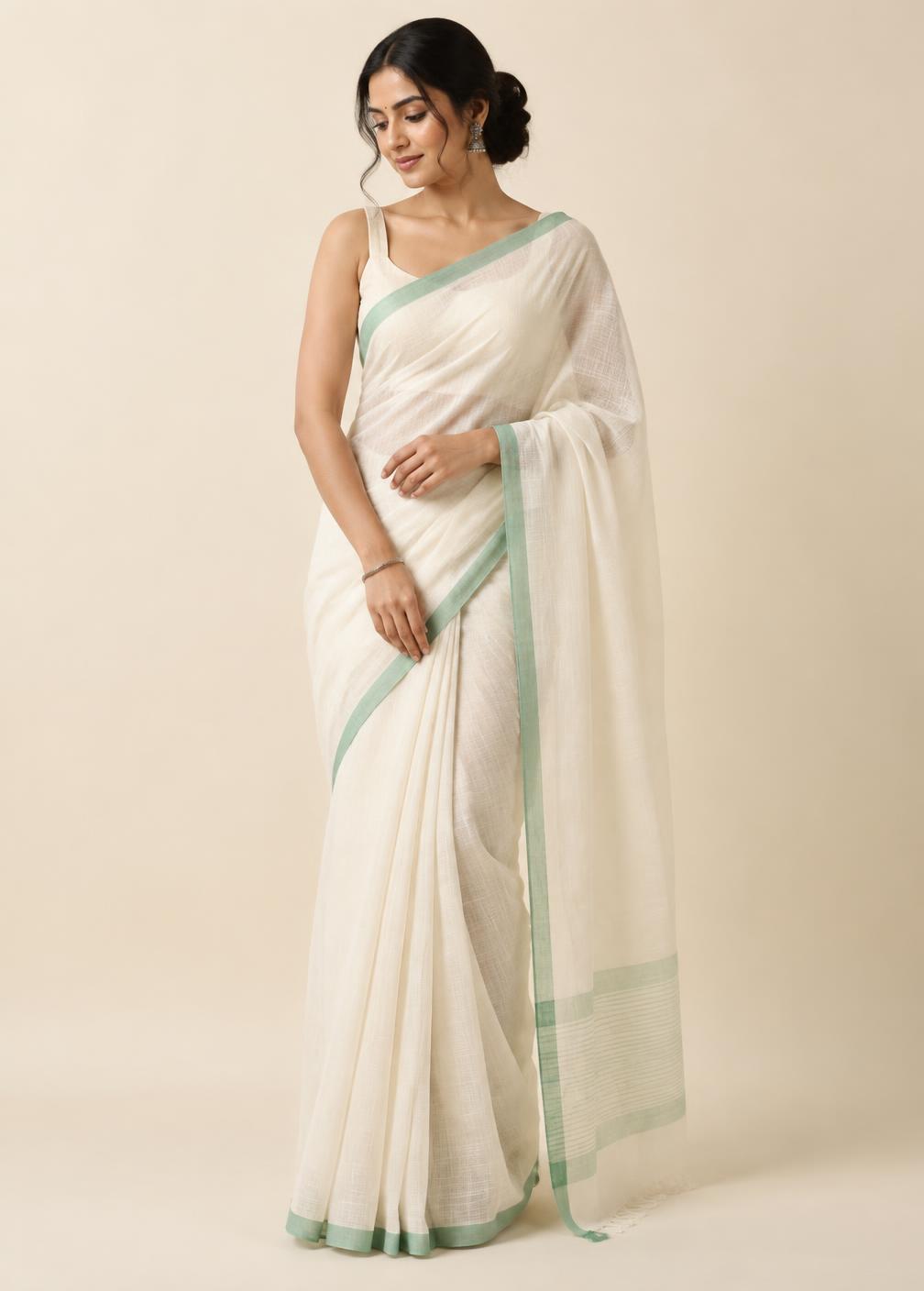 Anvi Mulmul Cotton Saree