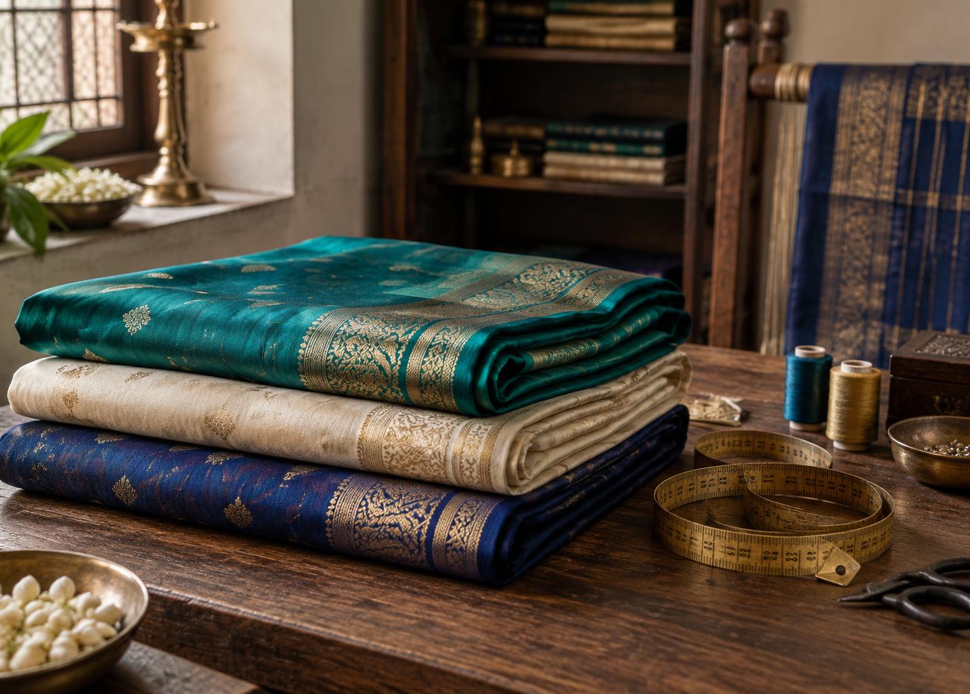 Artisan working at a handloom in the Wewinta atelier